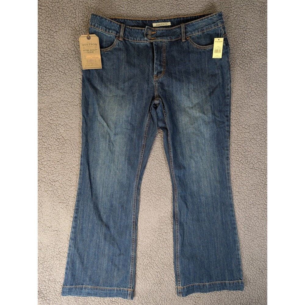 Stetson Women's 18 Blue Jeans Denim No. 214 City Trouser Stretch Bootcut Western